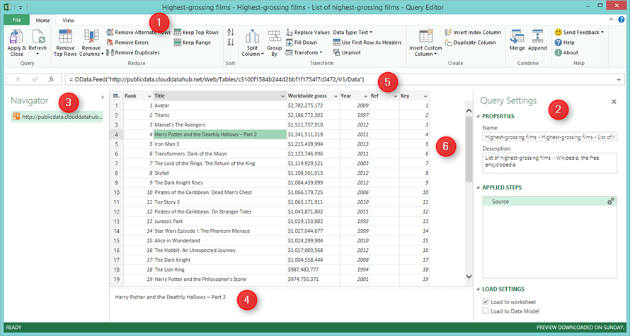 power bi online data source settings odbc