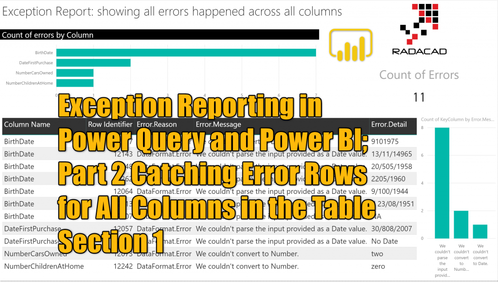 Exception Reporting In Power Query And Power Bi Part 2