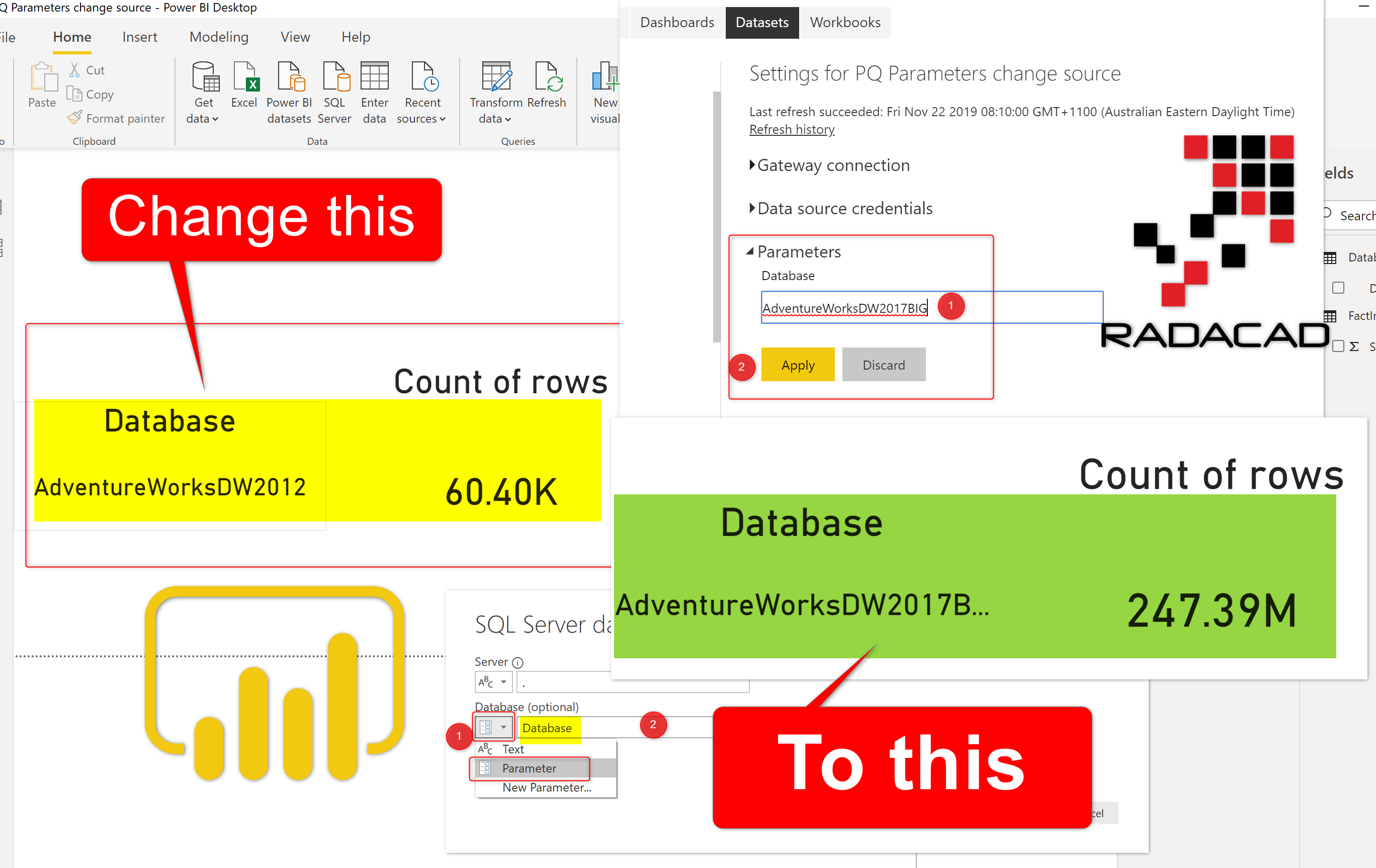 Change The Source Of Power BI Datasets Dynamically Using Power Query ...