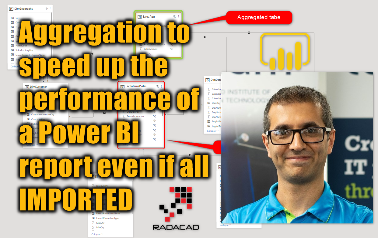 Aggregation to speed up the performance of a Power BI report even if ...