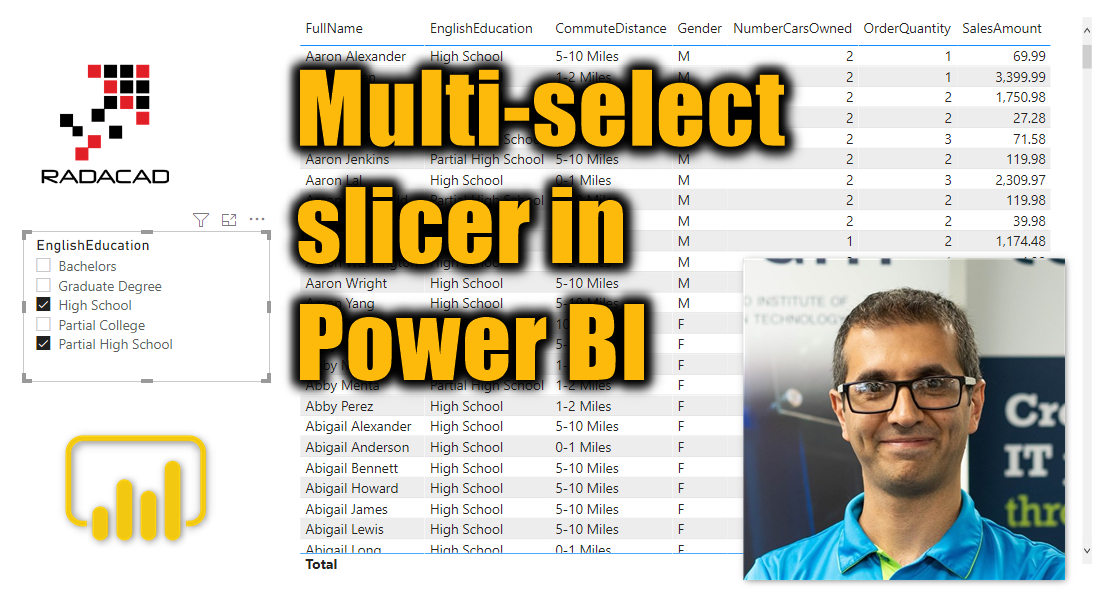 Multi Select Slicer In Power Bi Radacad