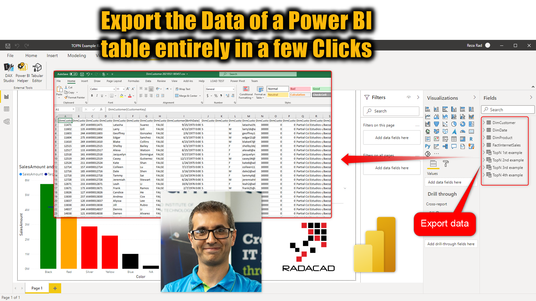 export to excel from power bi desktop