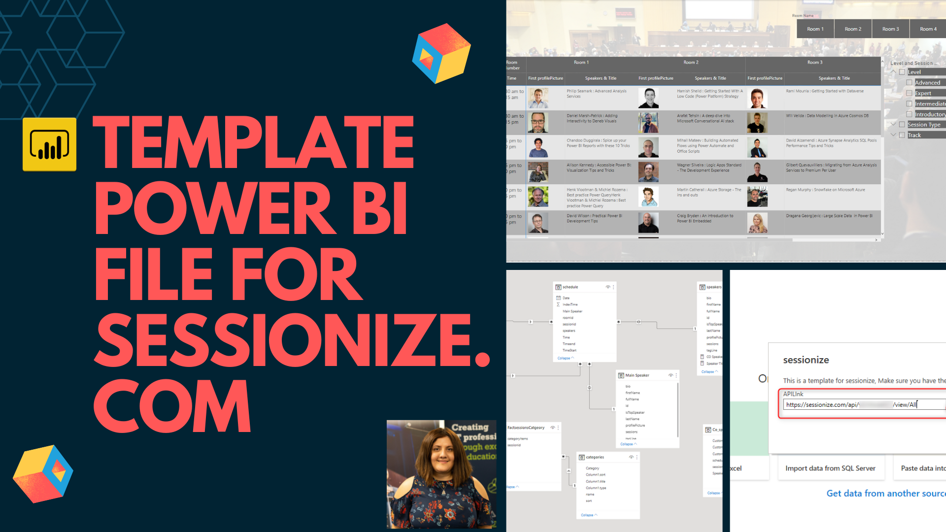 Template Power BI File for Sessionize.com