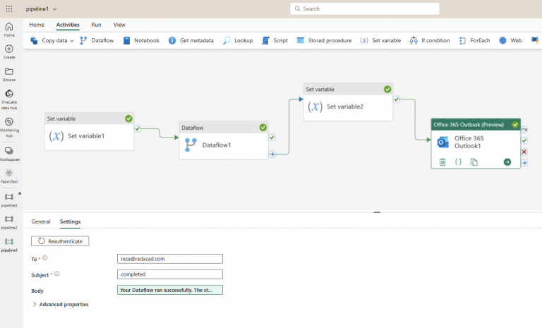 Getting Started with Data Pipelines in Fabric Data Factory - RADACAD