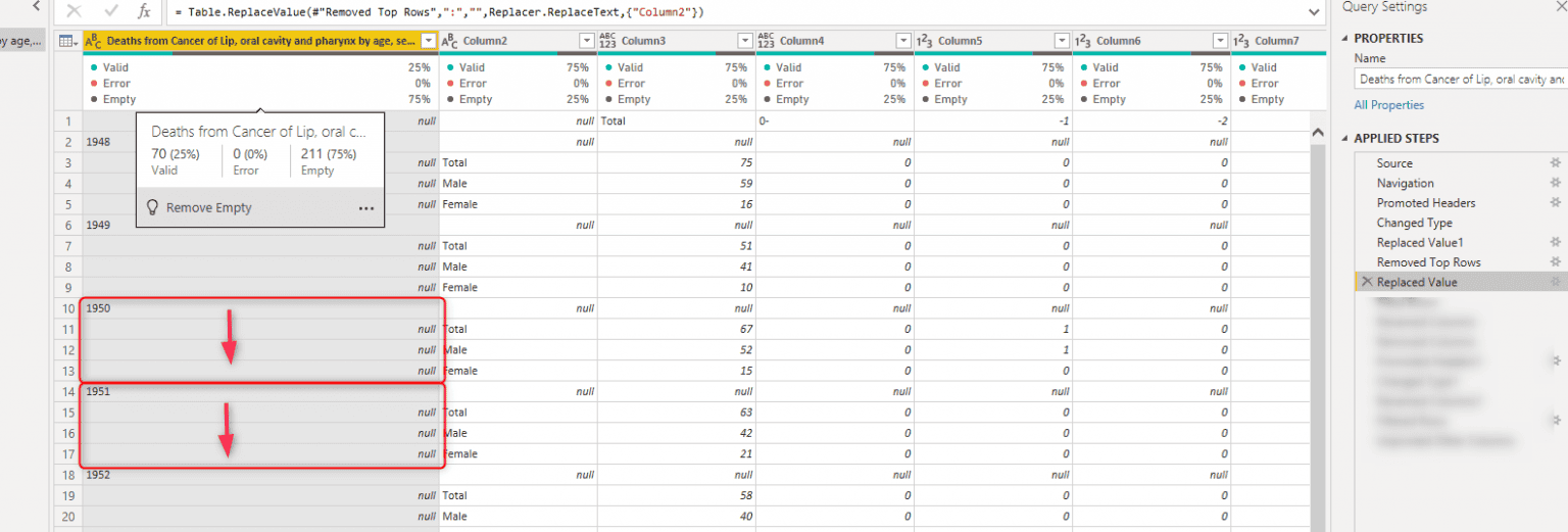 Convert Matrix data in Excel to Tabular Data in Power BI. - RADACAD
