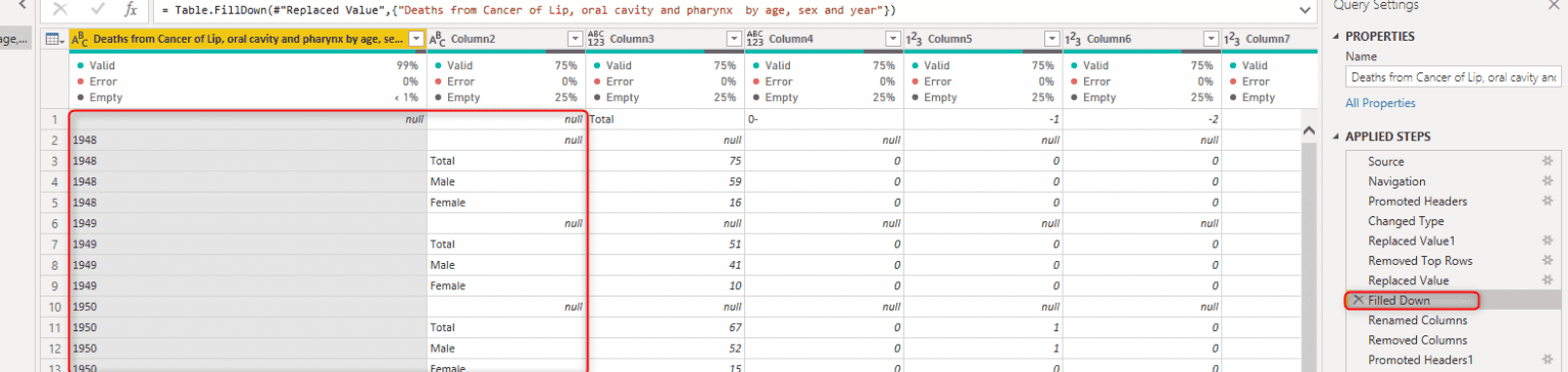 Convert Matrix data in Excel to Tabular Data in Power BI. - RADACAD